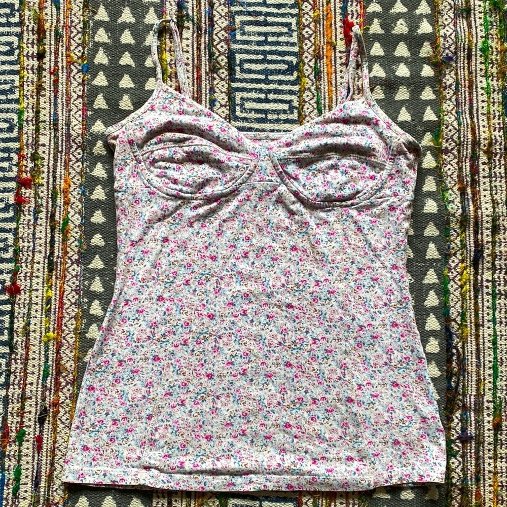 3 For $25 Floral Stretchy Bustier Tank Top